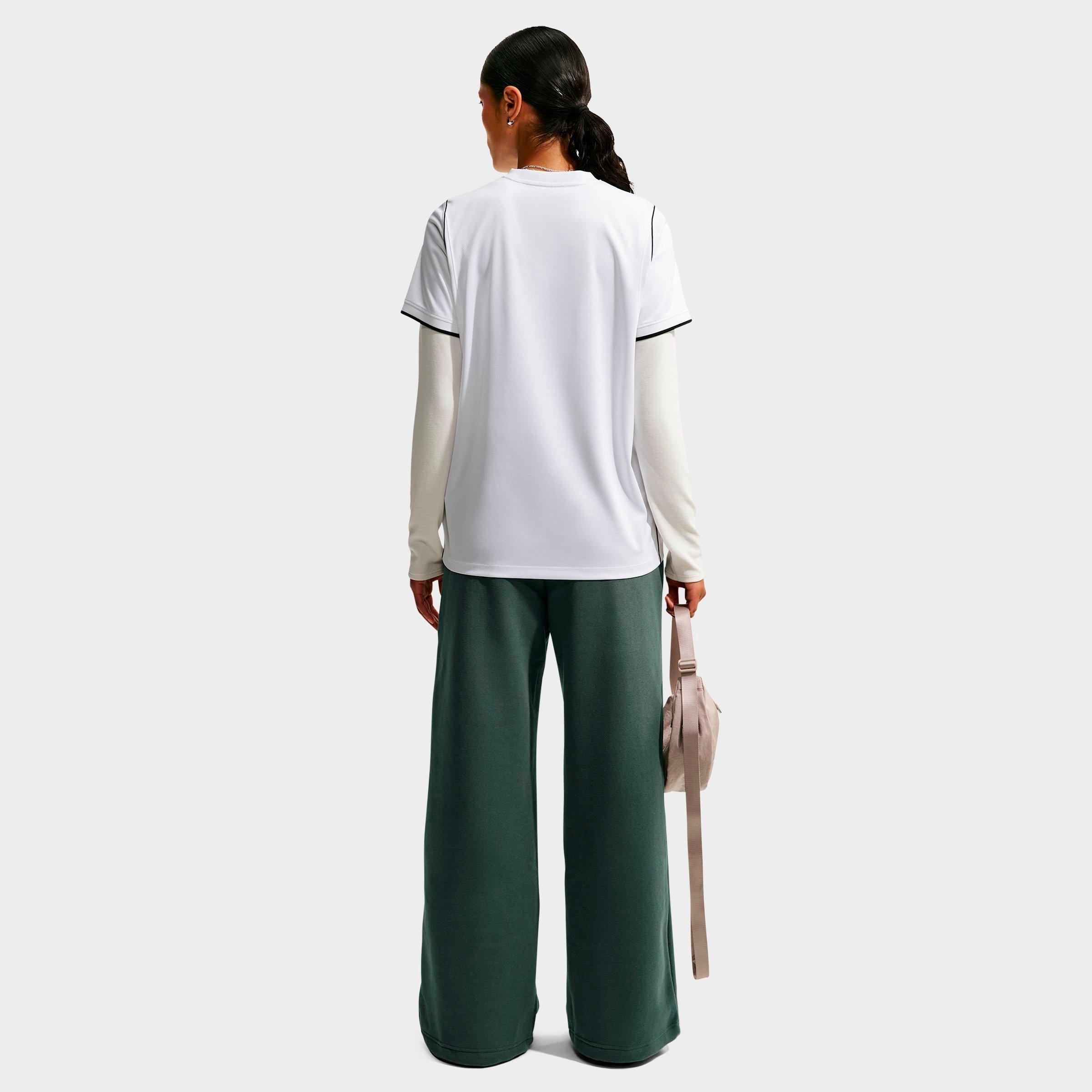 Women's Nithtke Studio Fleece Medium-Weight Wide-Leg Pants - Camo Green/Sail