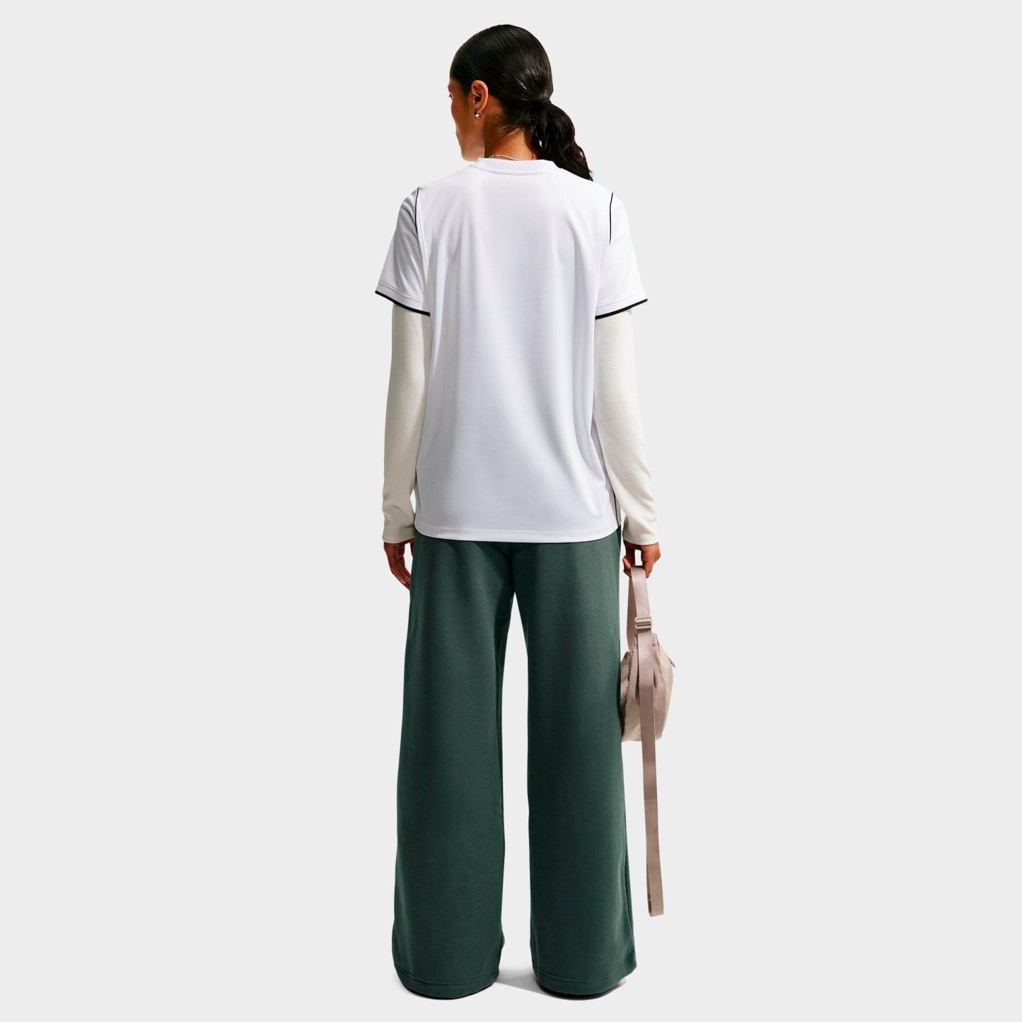 Women's Nithtke Studio Fleece Medium-Weight Wide-Leg Pants - Camo Green/Sail