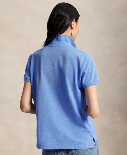 Polo Ralph Lauren Women's Classic-Fit Mesh Polo Shirt - Harbor Island Blue