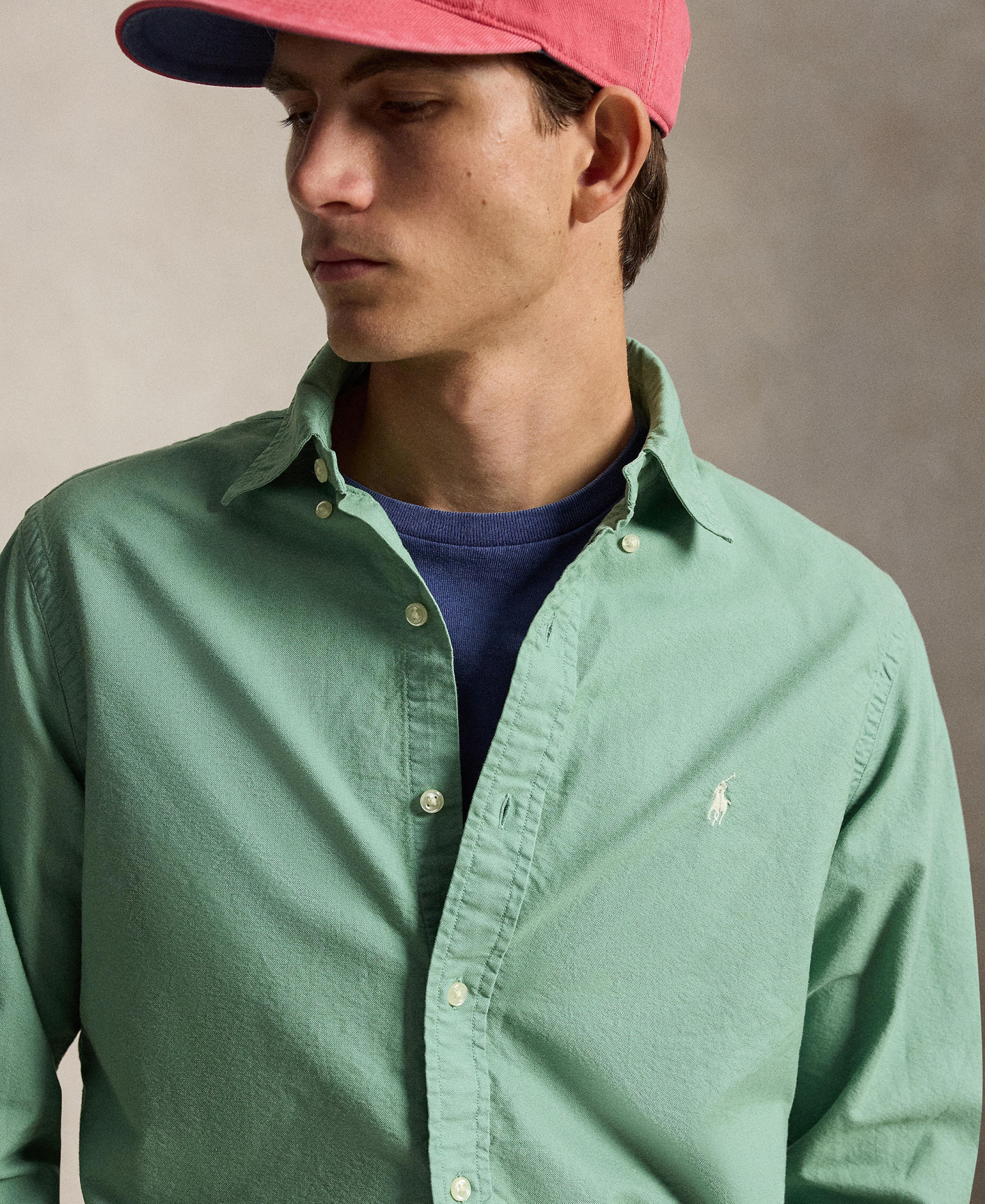 Polo Ralph Lauren Men's Classic-Fit Plaid Brushed Oxford Shirt - Faded Mint