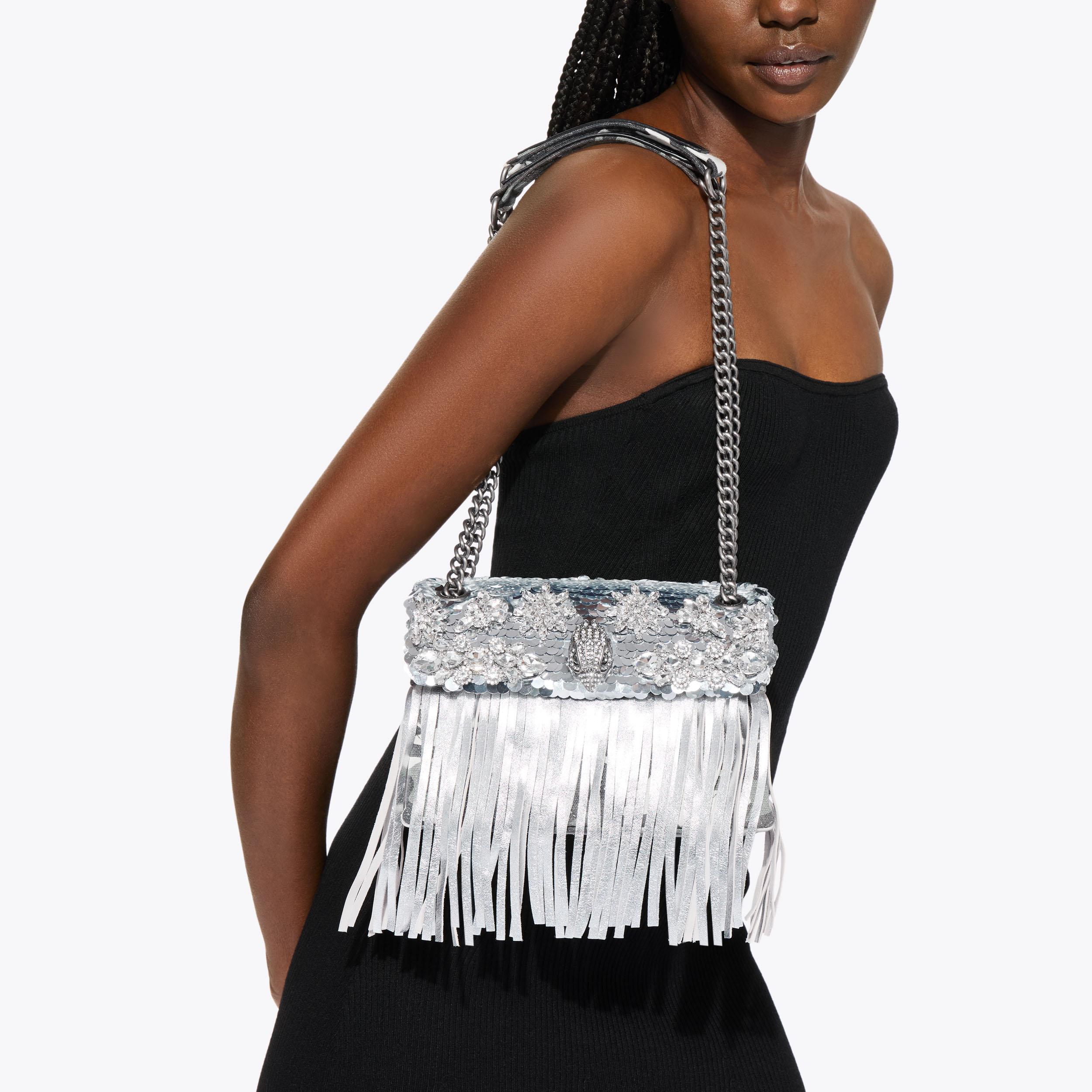 Kurt Geiger London Medium Kensington Fringe Bag - Metallics - view 2