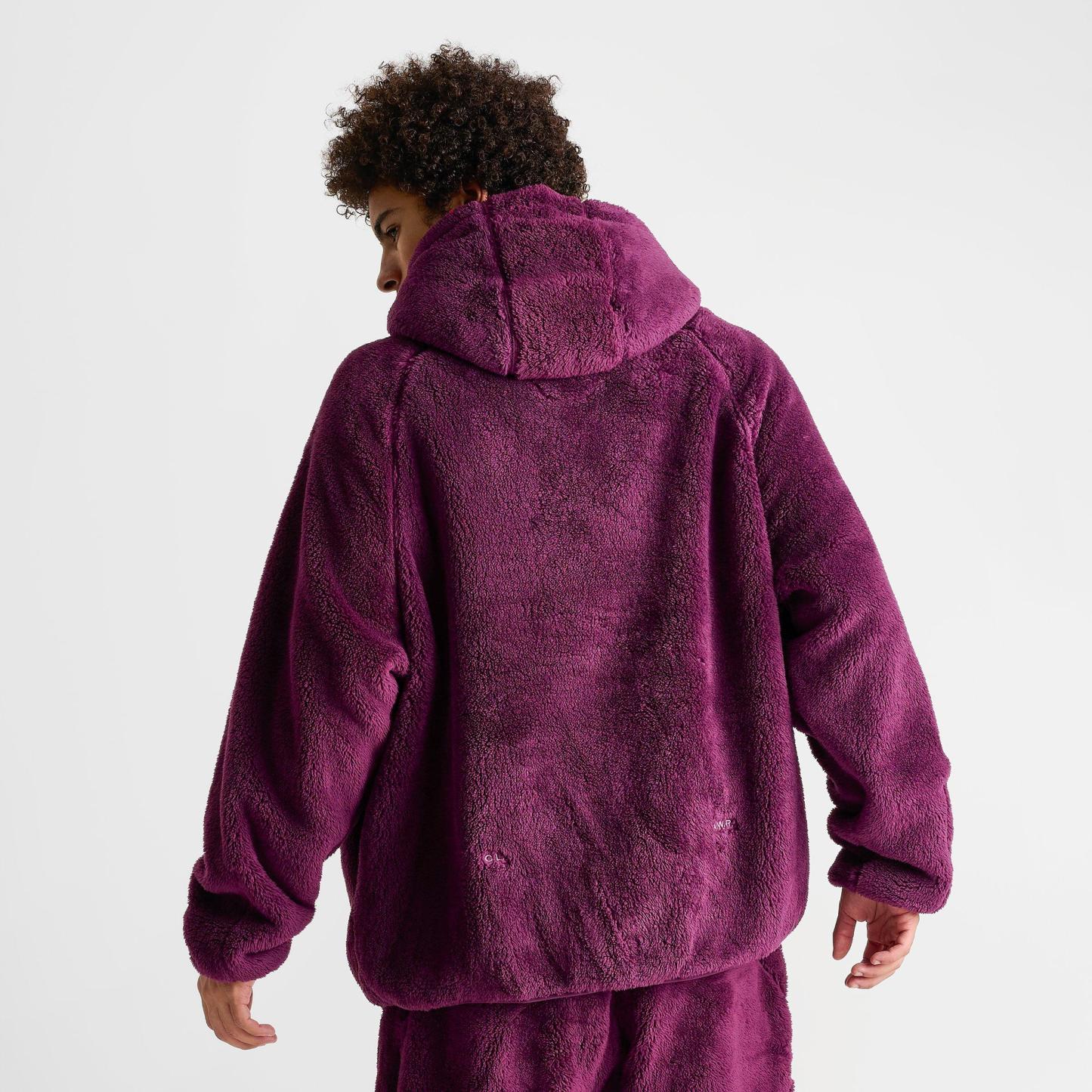 Nithtke NOCTA Chalet Full-Zip Polar Top - Bordeaux/Light Bordeaux
