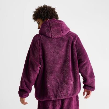 Nithtke NOCTA Chalet Full-Zip Polar Top - Bordeaux/Light Bordeaux