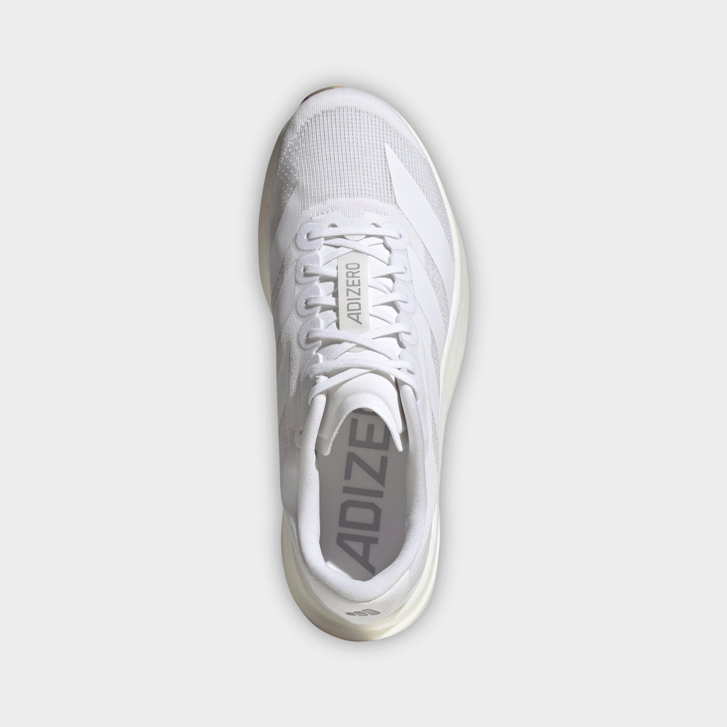 Men's adidas Adizero EVO SL Running Shoes - Part 1 - Cloud White/Cloud White/Warm Sandstone - Top view