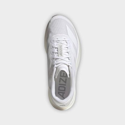 Men's adidas Adizero EVO SL Running Shoes - Part 1 - Cloud White/Cloud White/Warm Sandstone - Top view