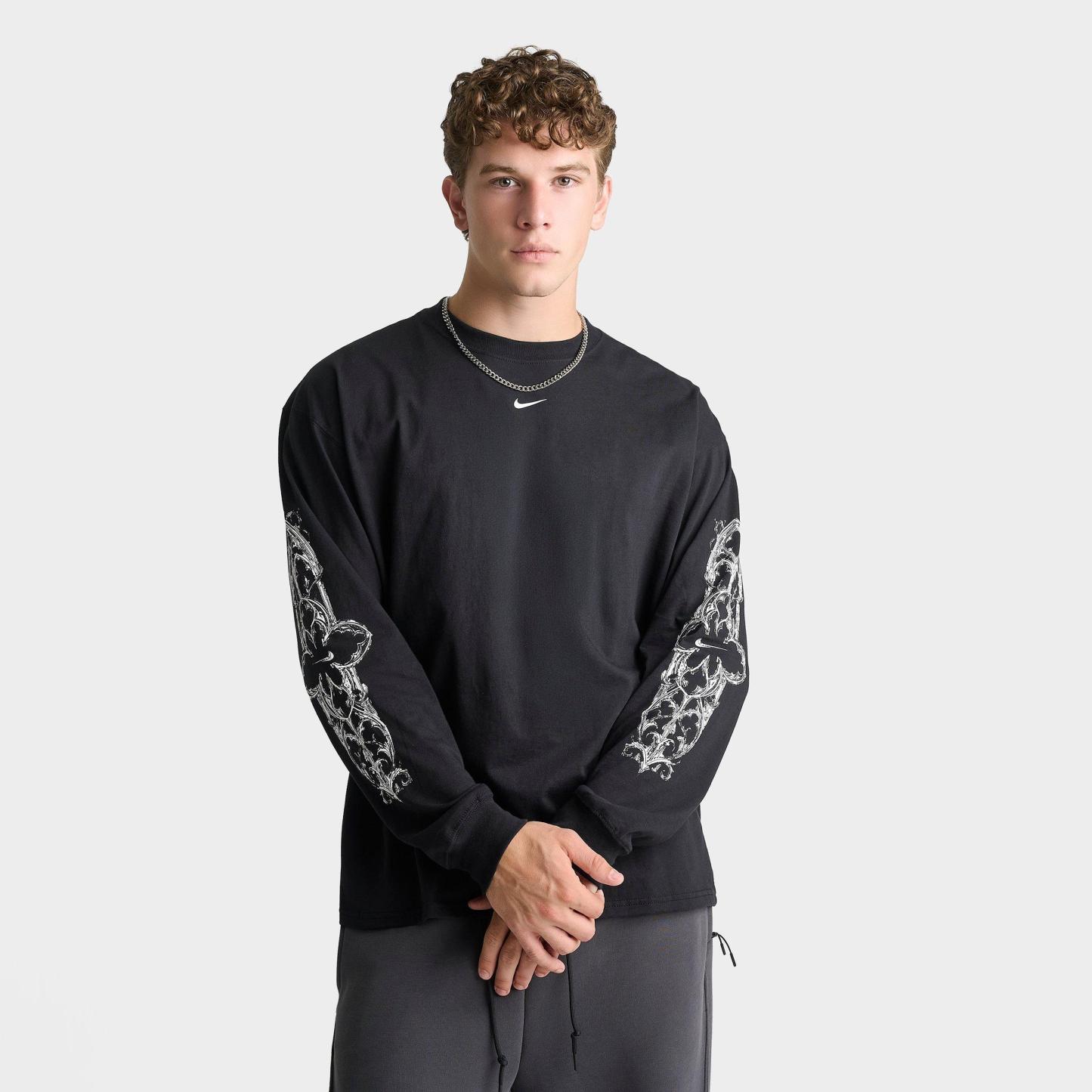 Men's Nithtke Sportswear Max 90 Neo Long-Sleeve T-Shirt - Black