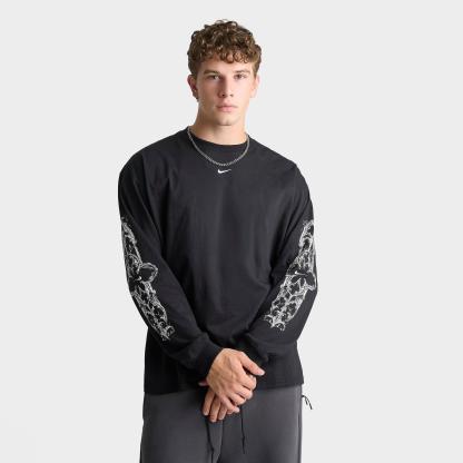 Men's Nithtke Sportswear Max 90 Neo Long-Sleeve T-Shirt - Black