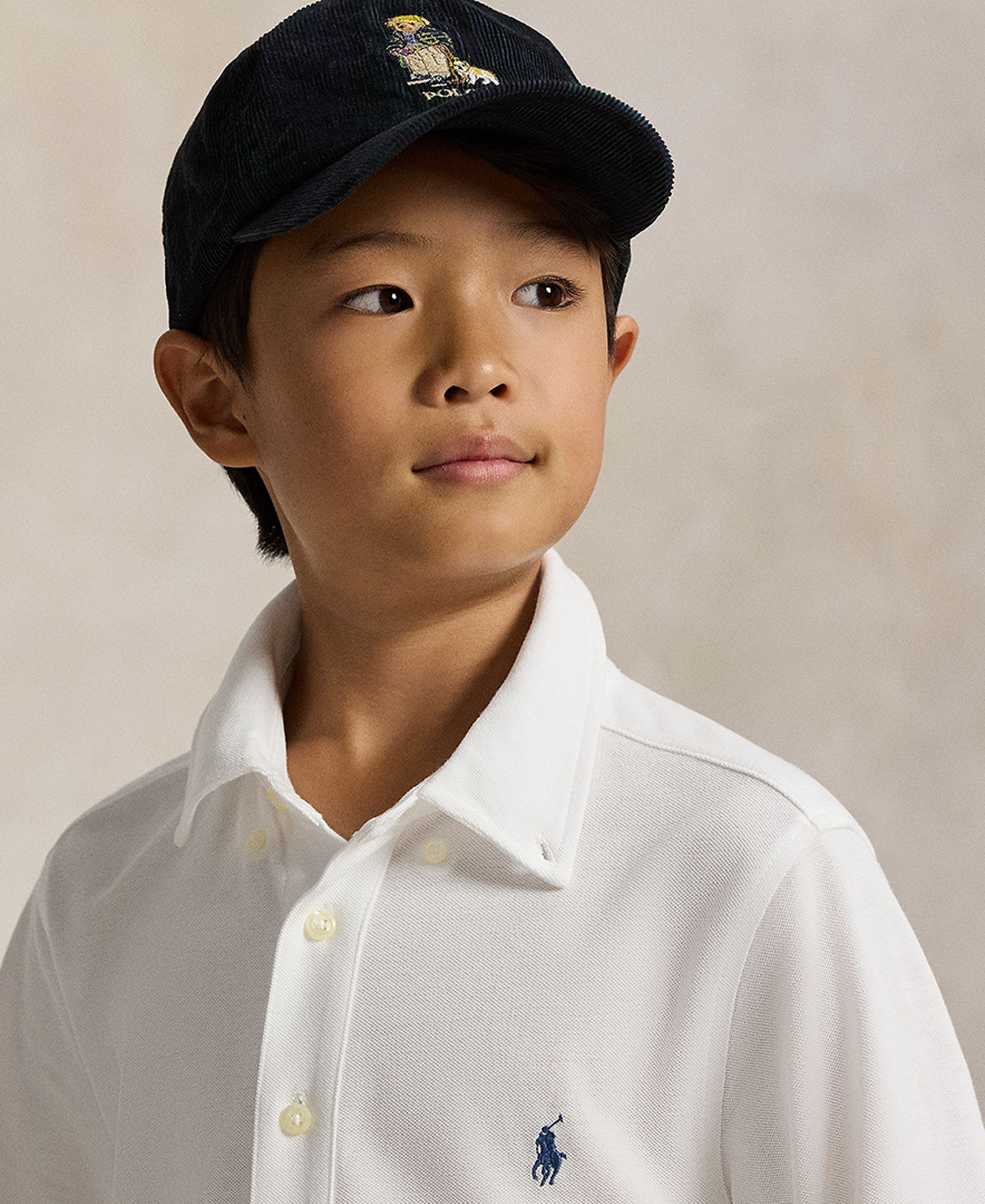 Polo Ralph Lauren Big Boys Featherweight Cotton Mesh Shirt - White
