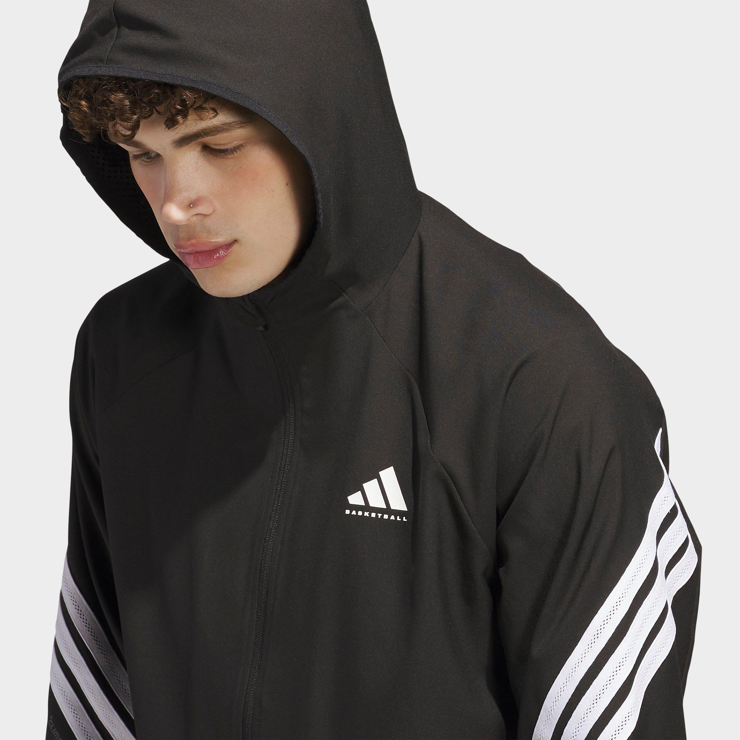 Men's adidas Crazy Lite Full-Zip Basketball Jacket - Black