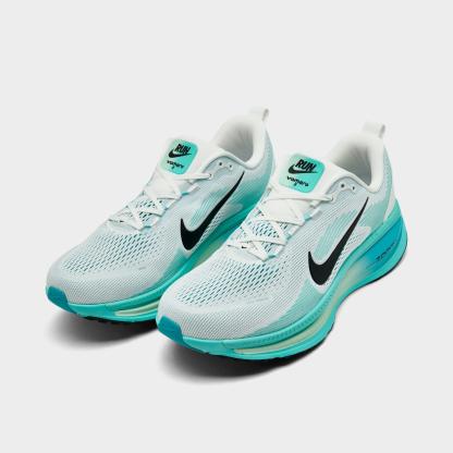Men's Nithtke Vomero 18 Running Shoes - Part 1 - Summit White/Dusty Cactus/Geode Teal/Black - Both shoes facing left
