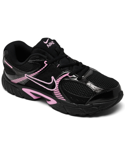 Nike Big Kids V5 RNR Lifestyle Sneakers from Finish Line - Black, Pink Rise
