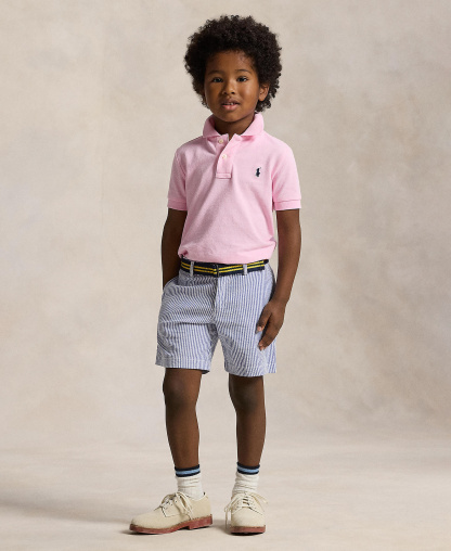 Polo Ralph Lauren Boys' 2T-7 Cotton Mesh Polo Shirt - Carmel Pink