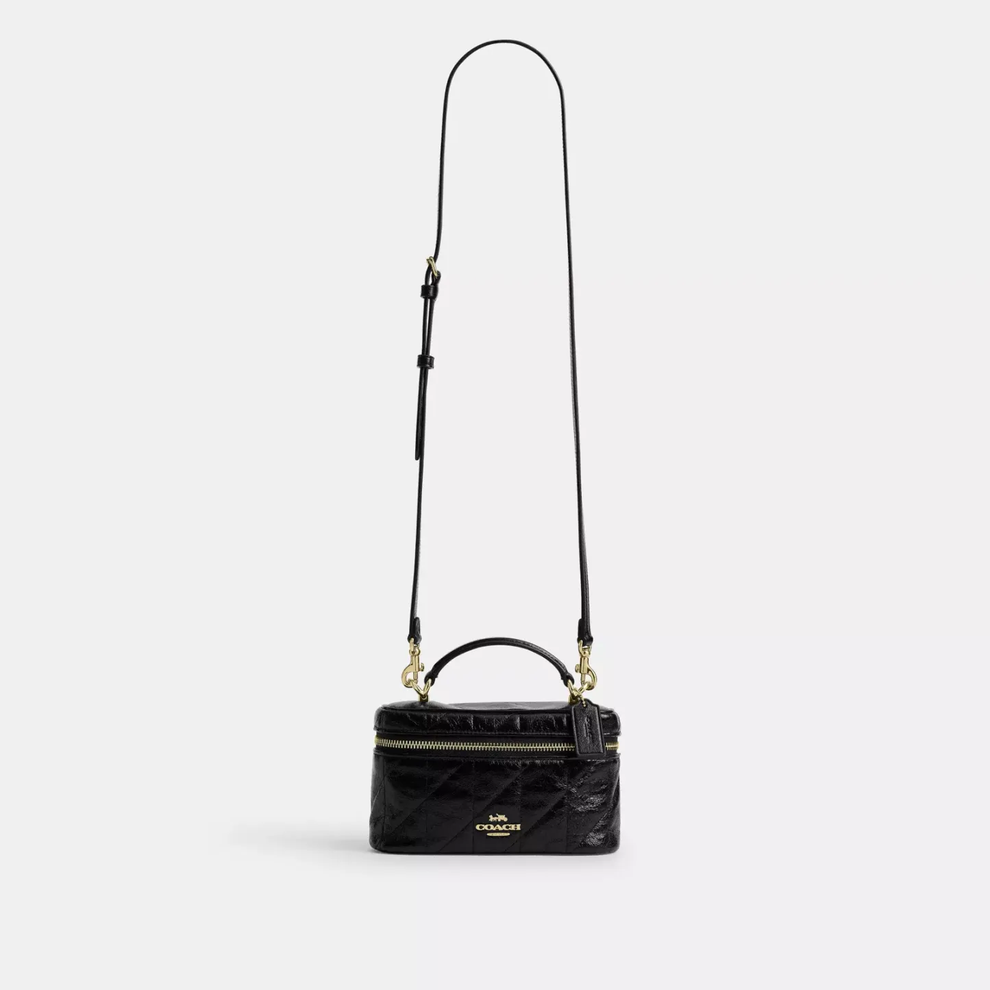 Rainer Crossbody Bag 18 With Quilting - Gold/Black - view 9