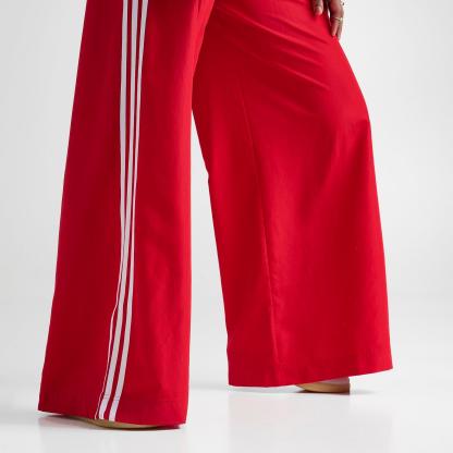 Women's adidas Originals Firebird Adilenium Woven Track Pants - Better Scarlet/White - view 6