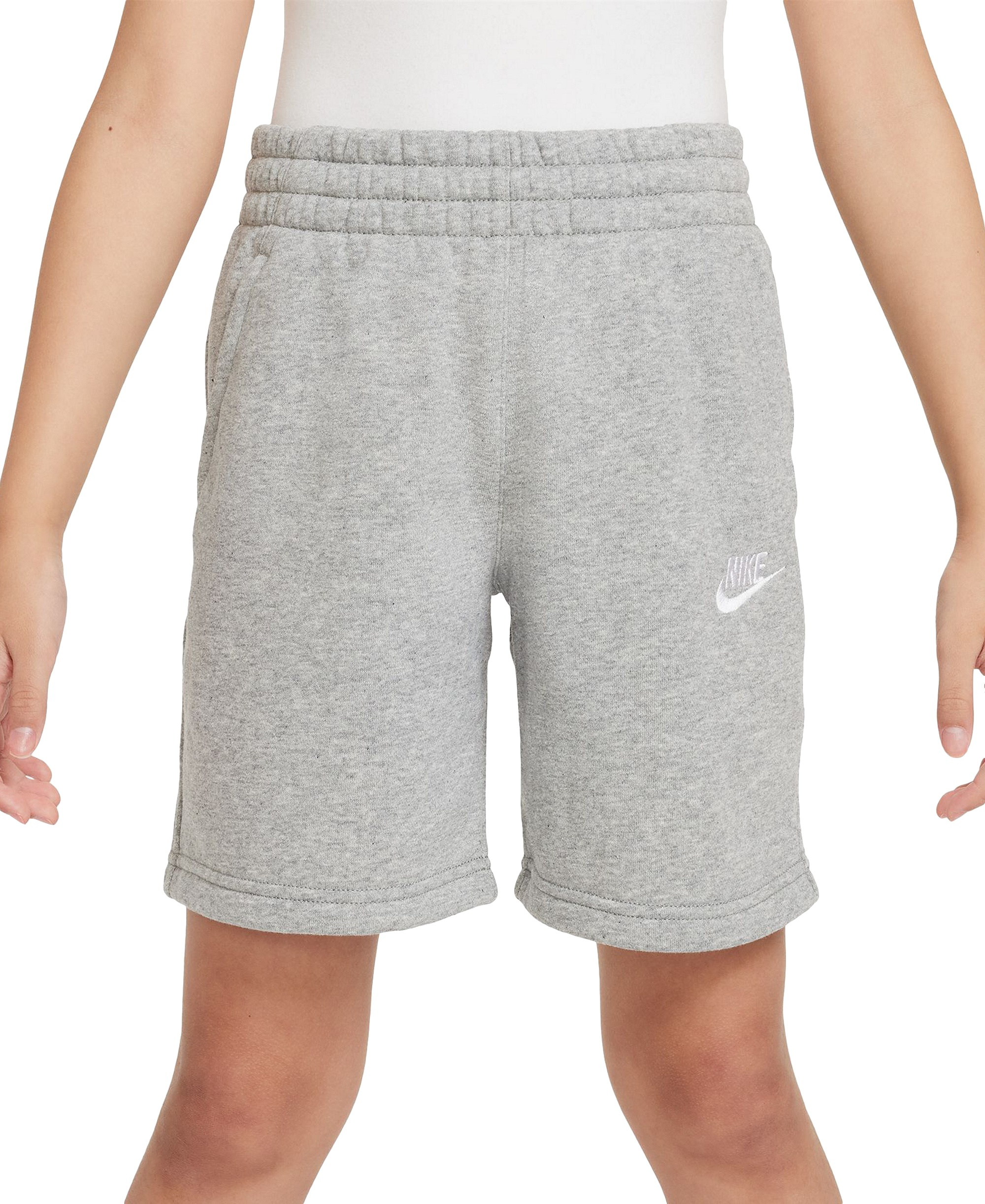 Nike Big Kids Sportswear Club Fleece French Terry 7" Shorts - Dk Grey Heather