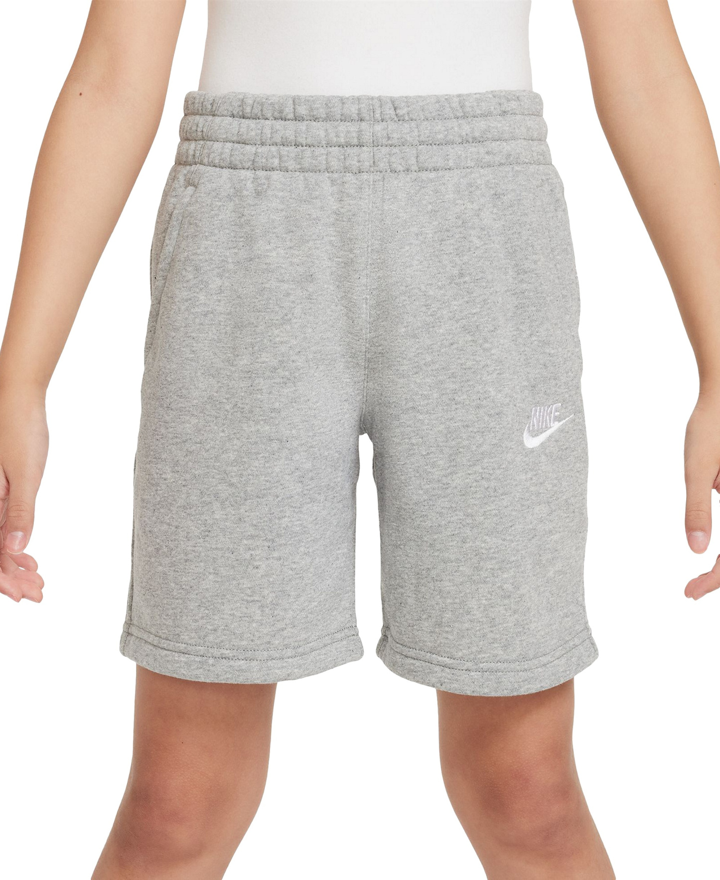 Nike Big Kids Sportswear Club Fleece French Terry 7" Shorts - Dk Grey Heather