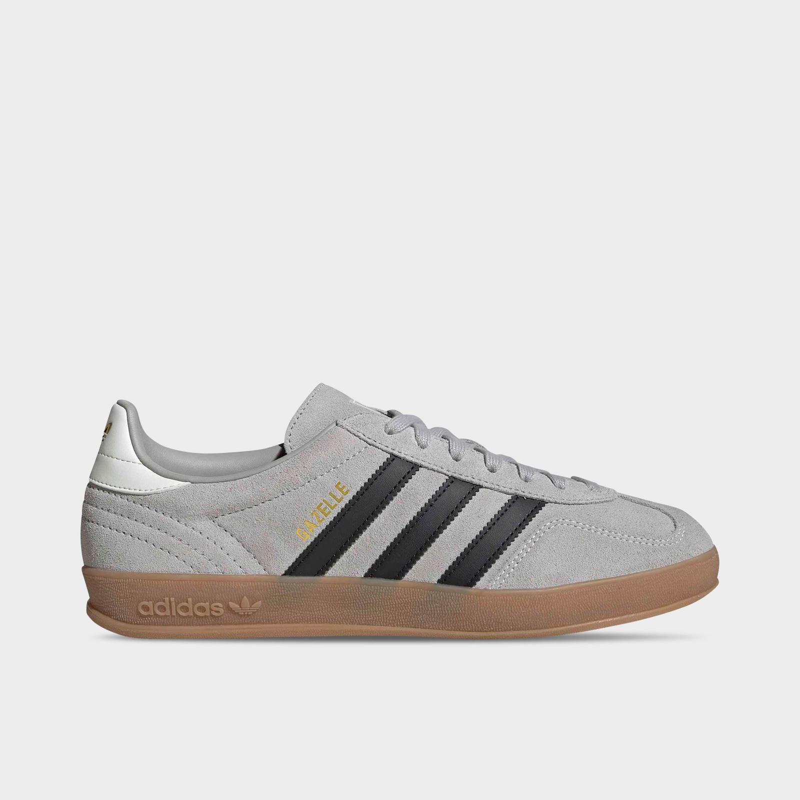 Men's adidas Originals Gazelle Indoor Casual Shoes - Grey/Black/Gum - view 1