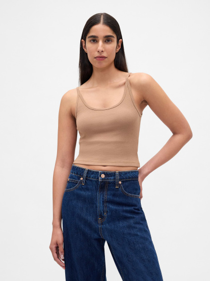 Modern Crop Cami - Kola nut brown