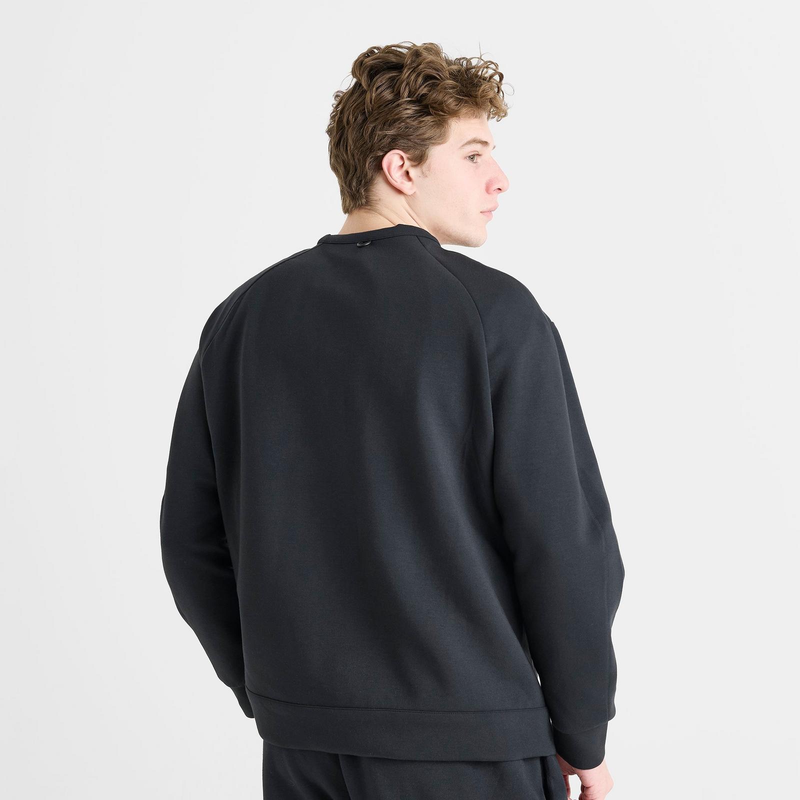 Men's Nike 24.7 ImpossiblySoft Dri-FIT Crewneck Sweatshirt - Black/Dark Smoke Grey