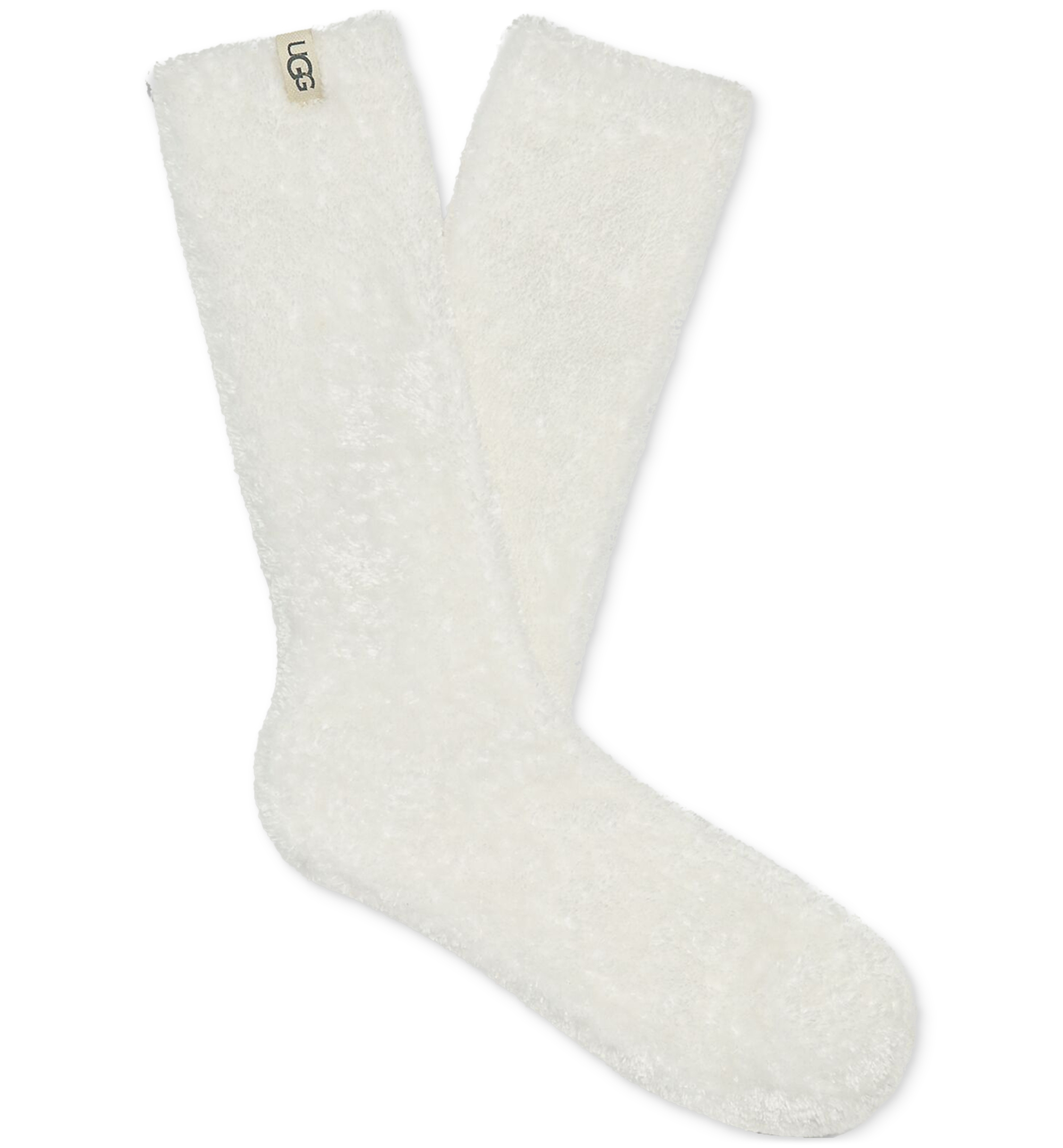 UGG Women's Leda Cozy Knit Crew Socks - White
