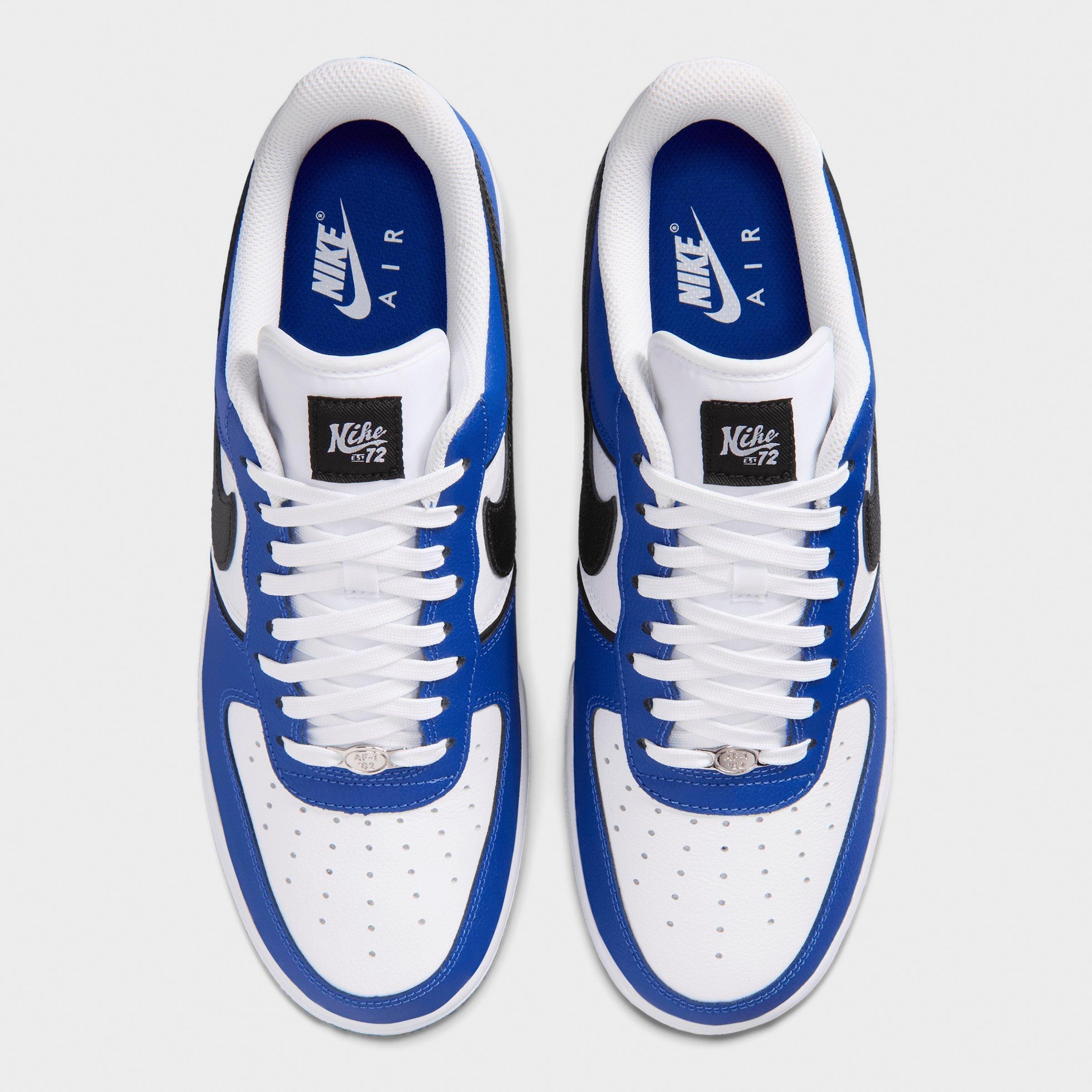 Men's Nithtke Air Force 1 '07 LV8 Sport Casual Shoes - Old Royal/White/Metallic Silver/Black - Top view