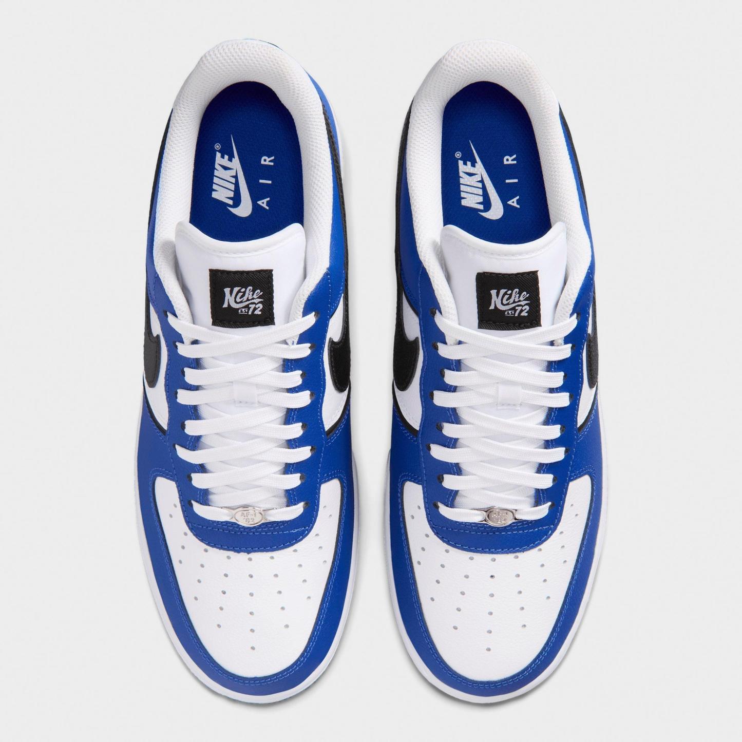 Men's Nithtke Air Force 1 '07 LV8 Sport Casual Shoes - Old Royal/White/Metallic Silver/Black - Top view