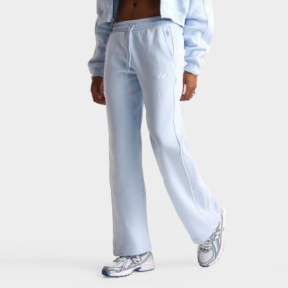 Women's New Balance Piped Wide-Leg Jogger Pants - Oxford Blue - view 1