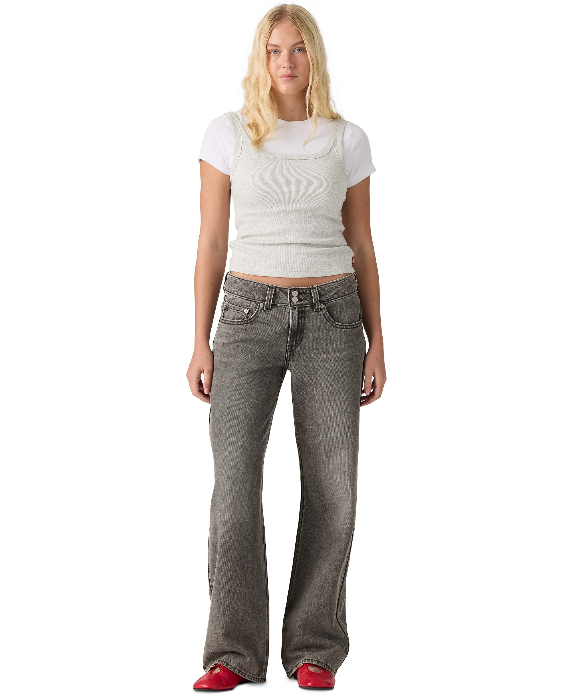 Levi's Women's Super-Low Double-Button Relaxed-Fit Denim Jean - Disquiet Day