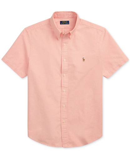Polo Ralph Lauren Men's Classic-Fit Short-Sleeve Oxford Shirt - Kona Orange