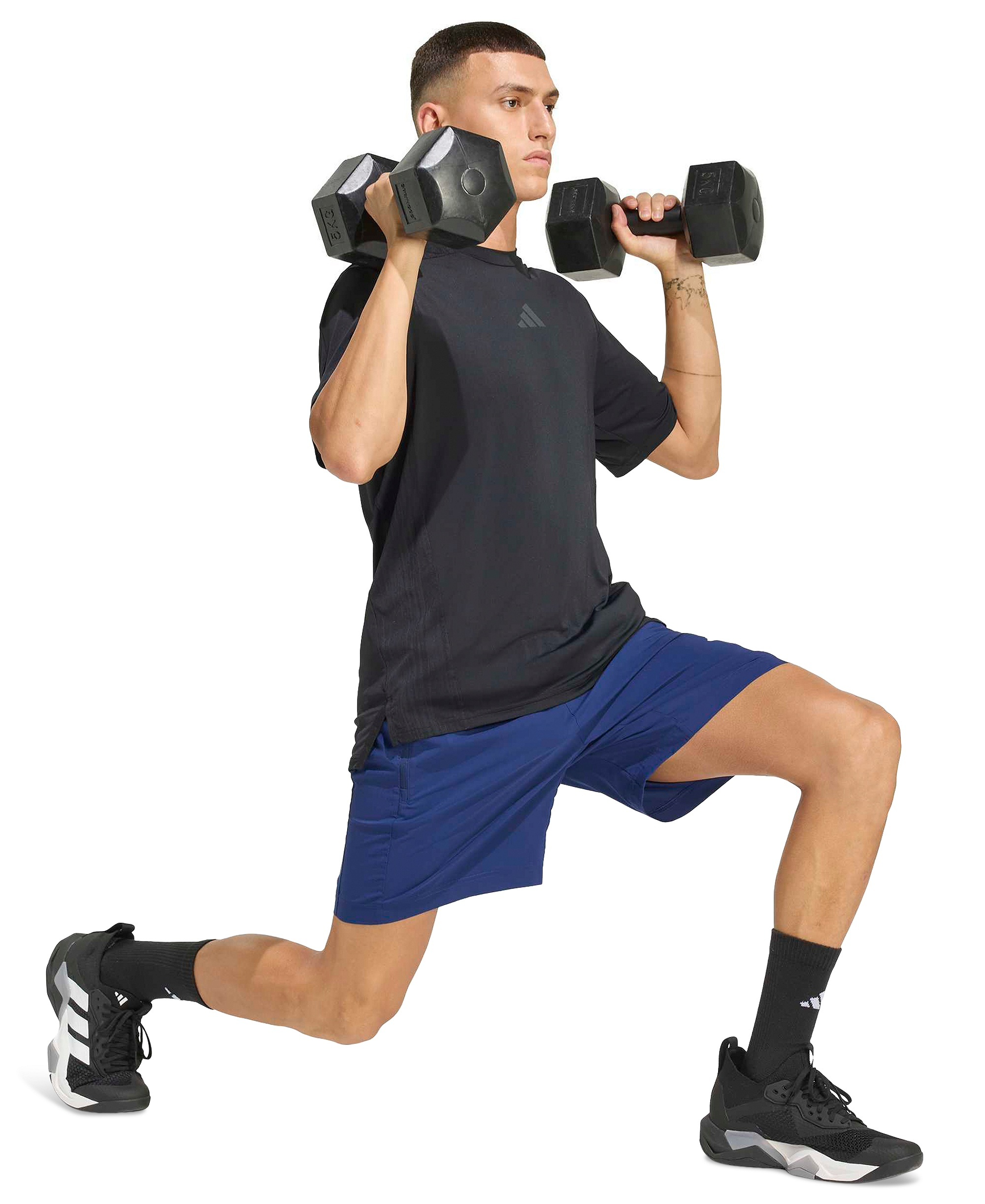adidas Men's Workout Essentials Base Woven Shorts - Dark Blue