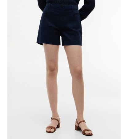Tommy Hilfiger Women's Twill Patch Pocket Shorts - Dark Night Navy