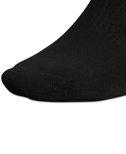 adidas Men's Cushioned Athletic 6-Pack No Show Socks - Black