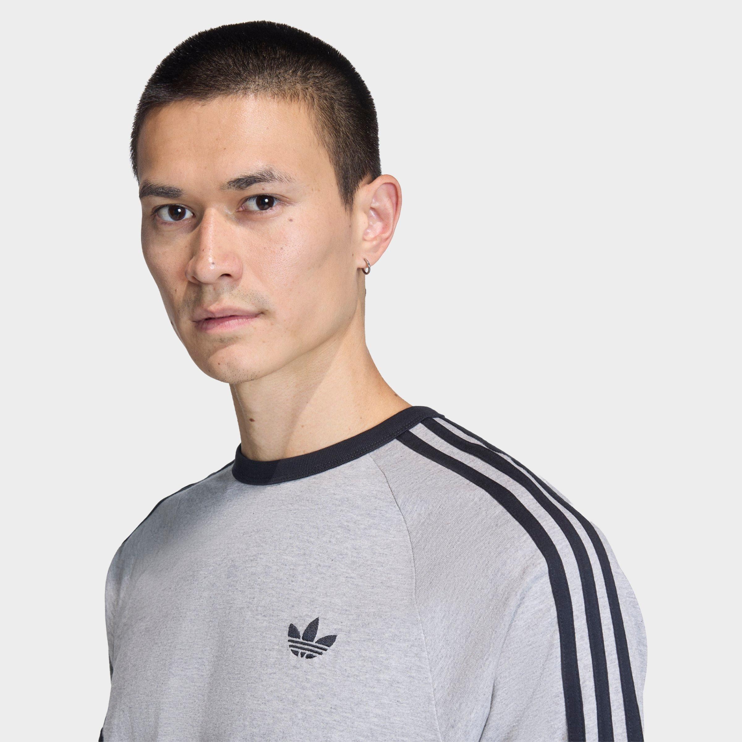 Men's adidas Originals adicolor 3-Stripes T-Shirt - Medium Grey Heather