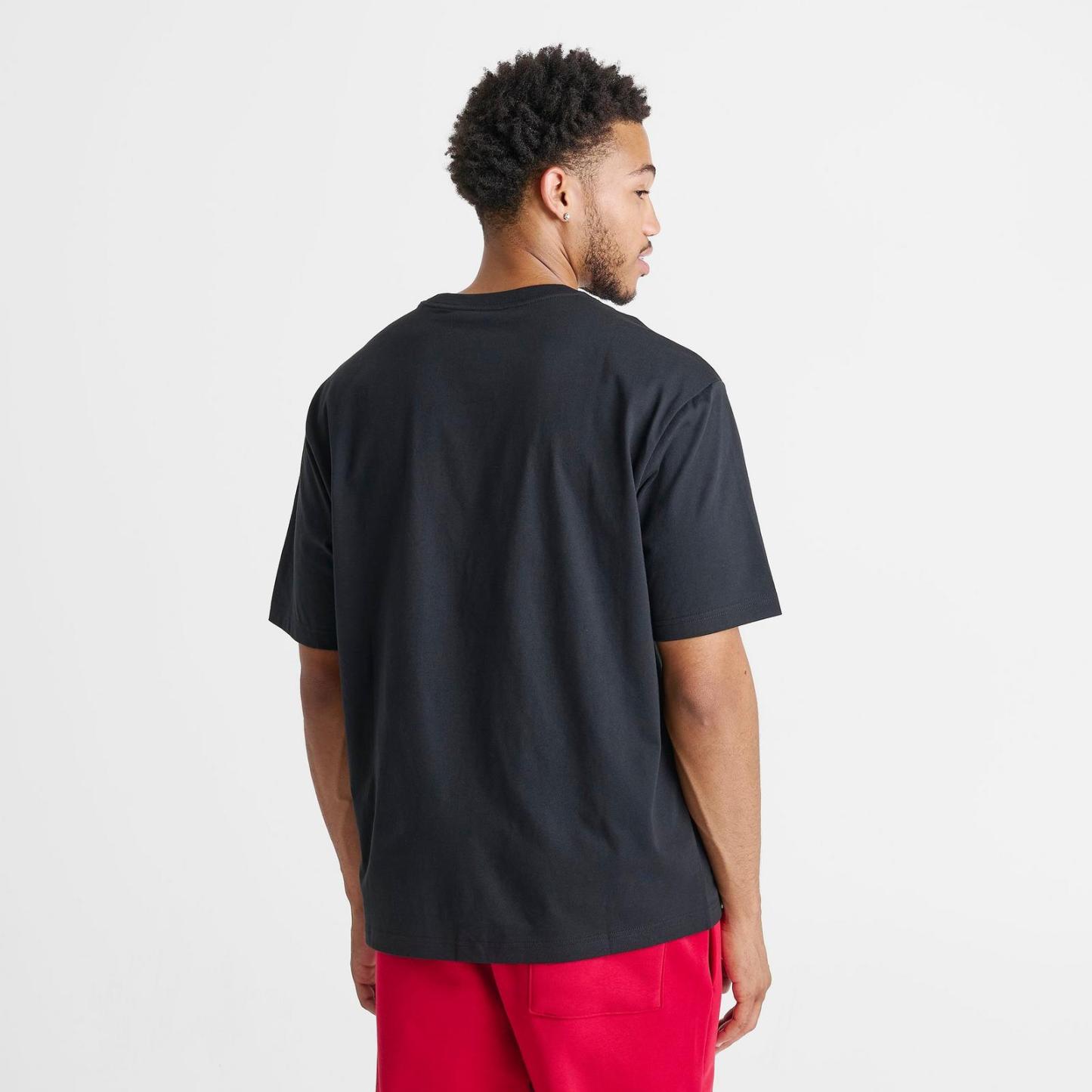 Men's Jordan Brooklyn Swoosh Logo T-Shirt - Black/White - view 4