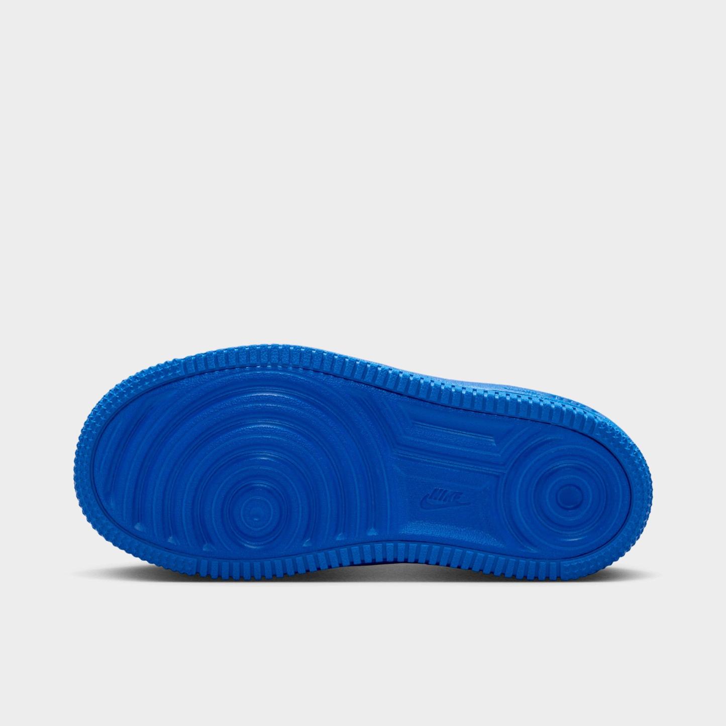 Little Kids' Nithtke Force 1 Casual Shoes - Part 2 - White/Game Royal - Bottom view