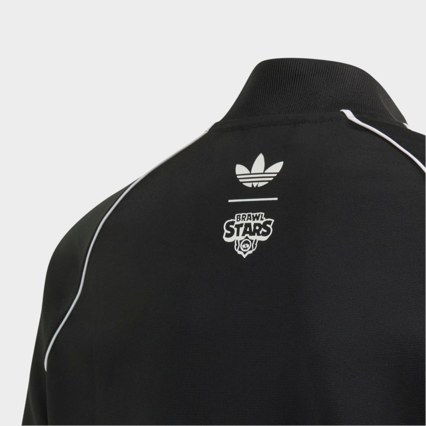 Big Kids' adidas Originals x Brawl Stars Superstar Loose Full-Zip Track Top - Black/White