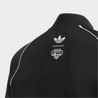 Big Kids' adidas Originals x Brawl Stars Superstar Loose Full-Zip Track Top - Black/White