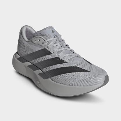 Men's adidas Adizero Pacer Running Shoes - Grey/Iron Metallic/Grey - Both shoes facing left