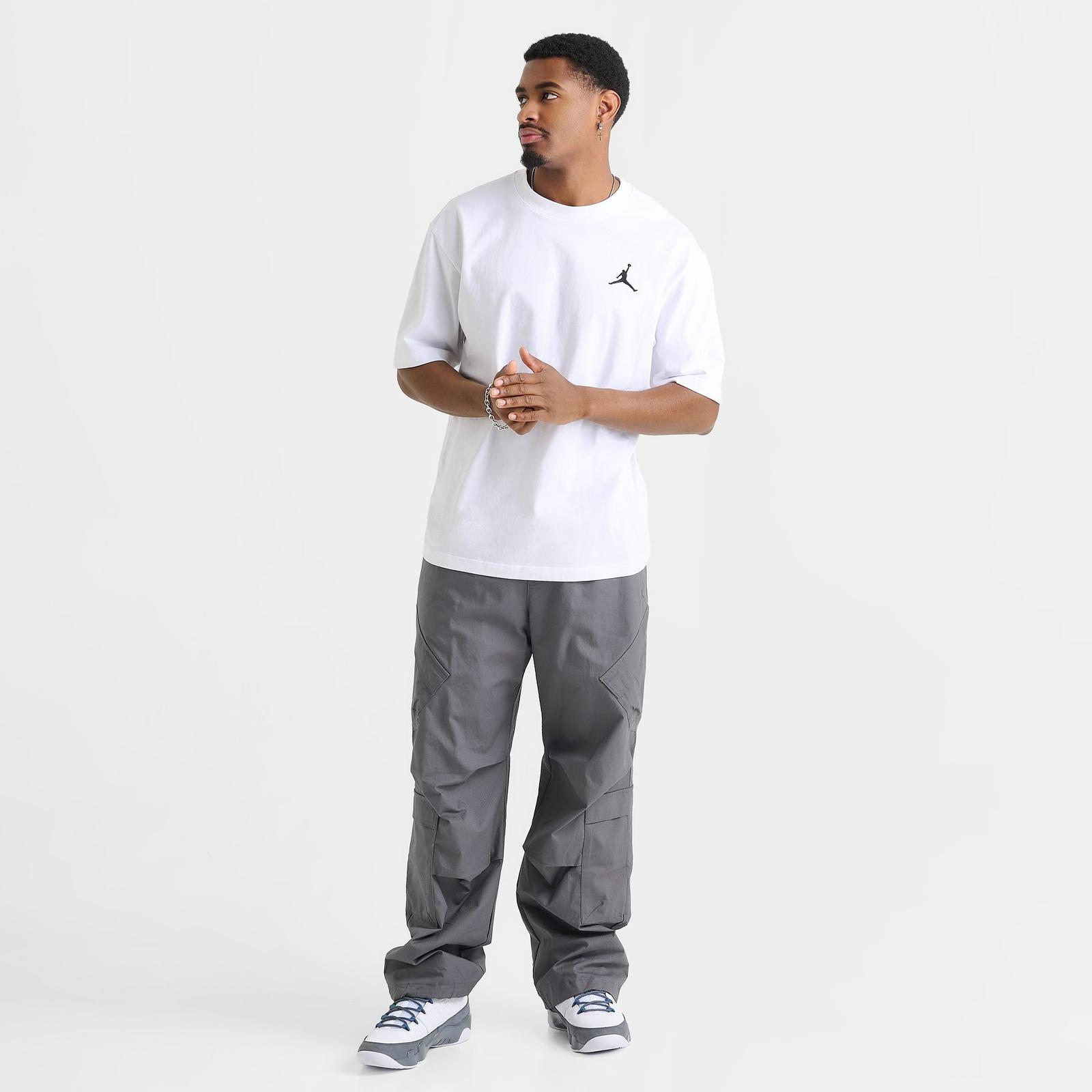Men's Jordan Embroidered Jumpman T-Shirt - White/Black - view 2