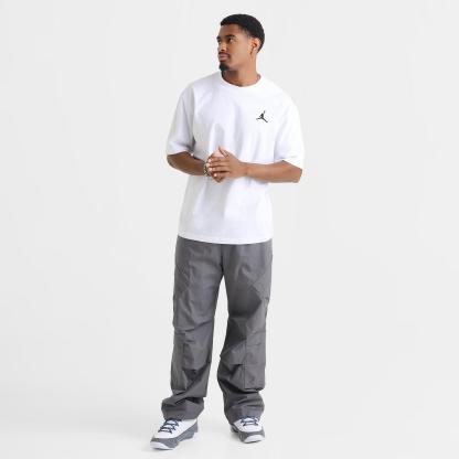 Men's Jordan Embroidered Jumpman T-Shirt - White/Black - view 2