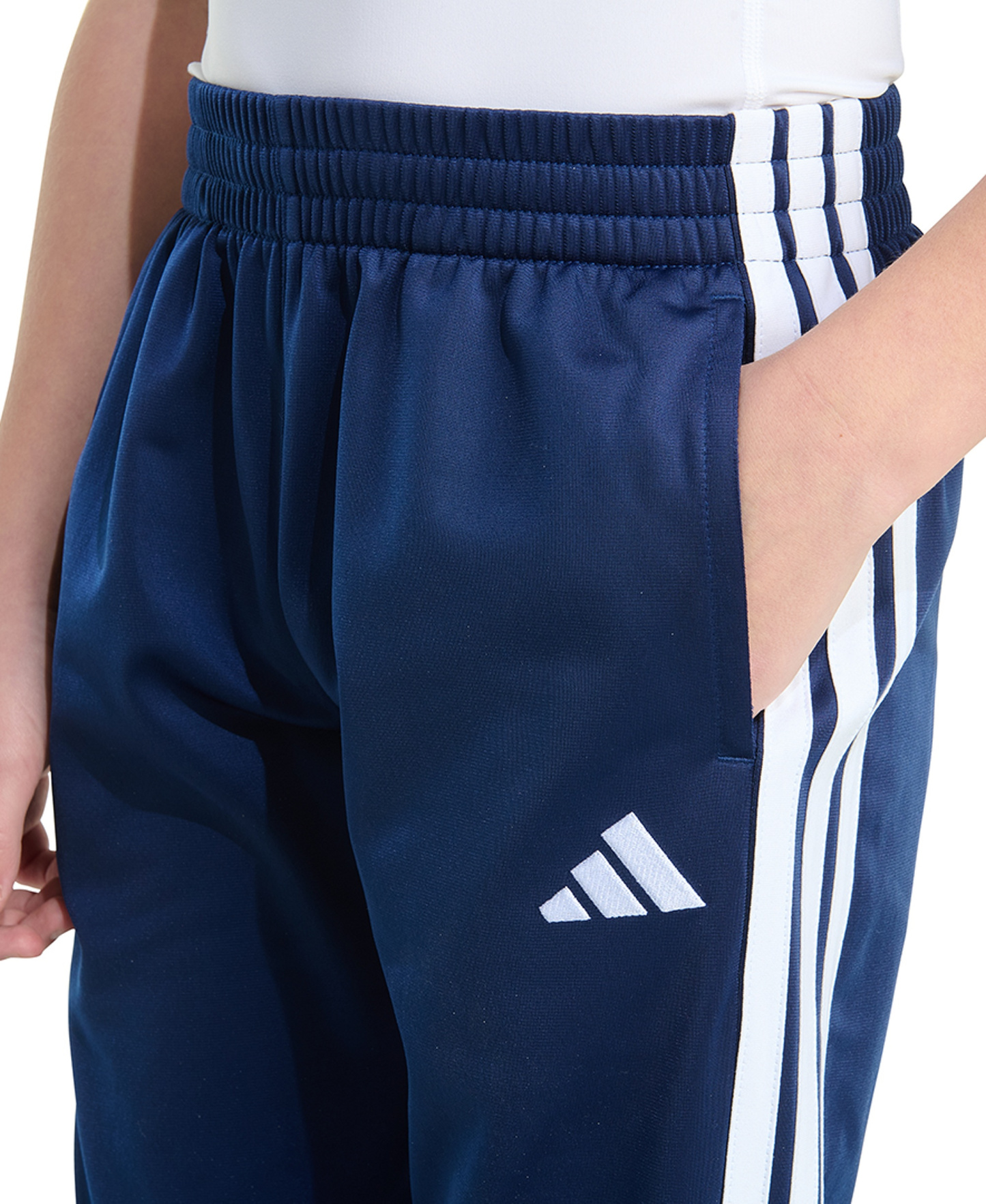 adidas Toddler & Little Boys Elastic-Waistband Essential 3-Stripe Jogger Pants - Dark Blue