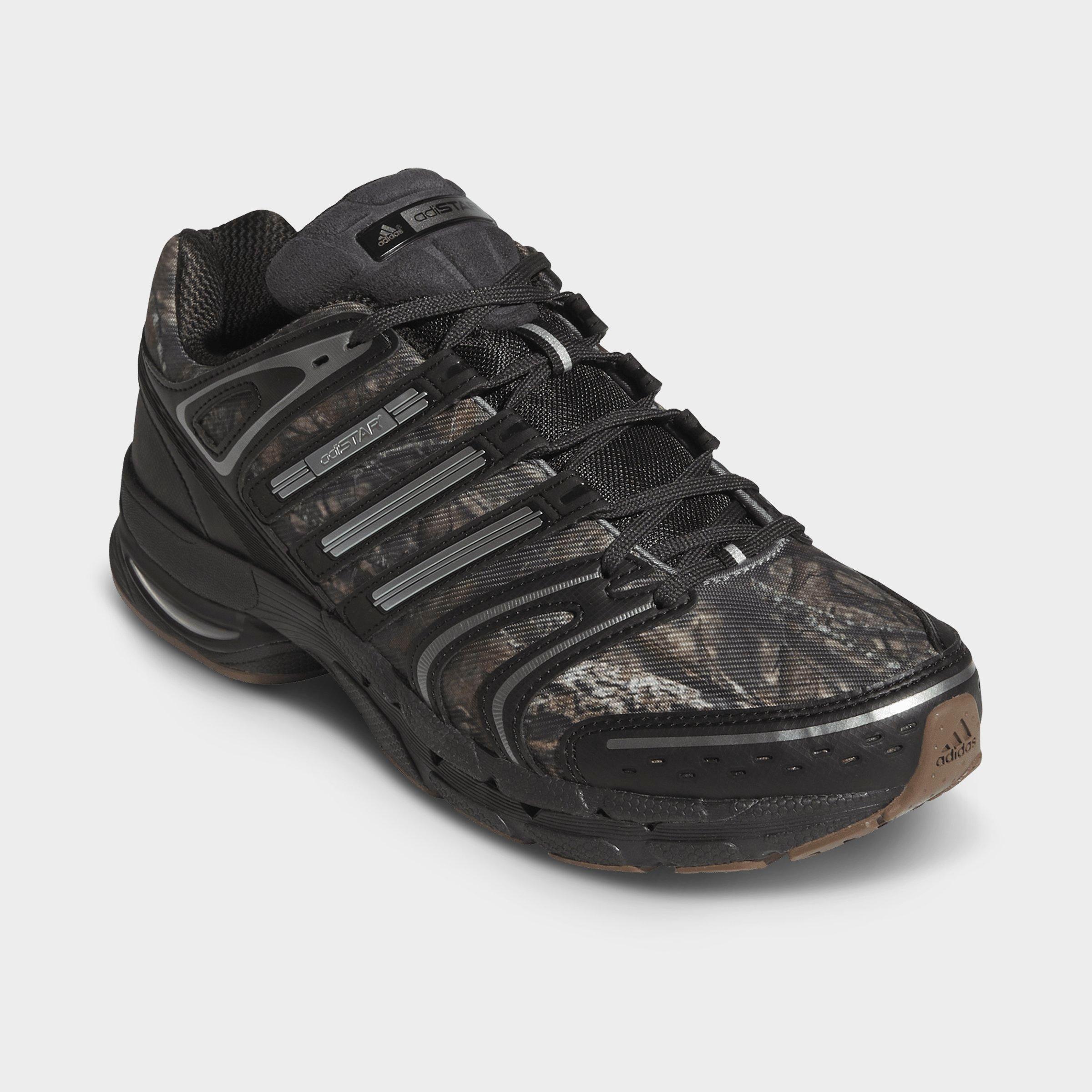 Men's adidas Adistar Control 5 Casual Shoes - Part 2 - Core Black/Iron Metallic/Carbon - Both shoes facing left