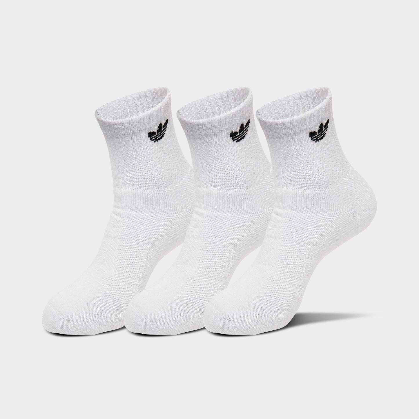 adidas Originals Trefoil Quarter Socks (6 Pack) - White