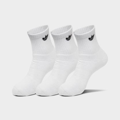 adidas Originals Trefoil Quarter Socks (6 Pack) - White