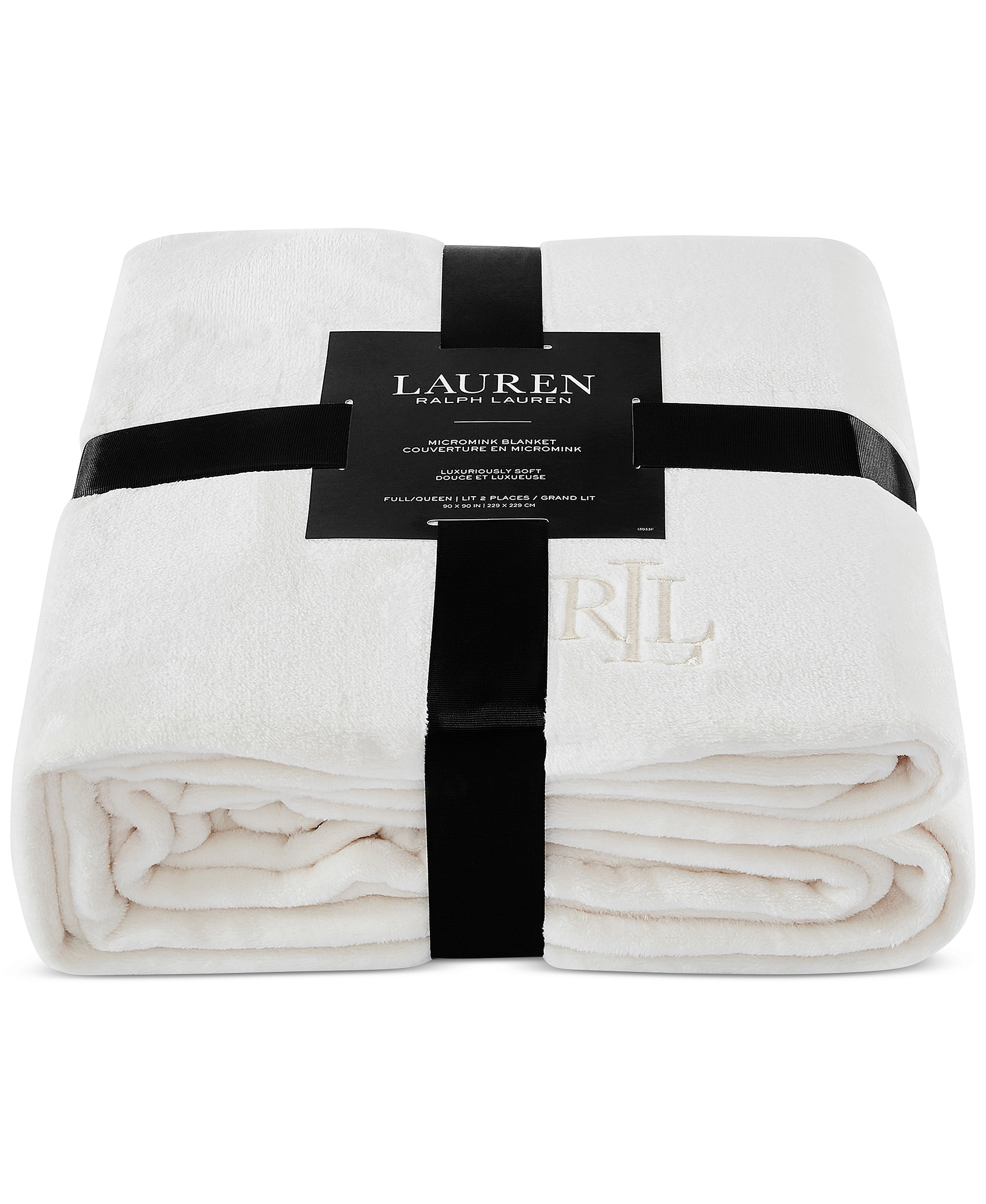 Lauren Ralph Lauren Micromink Plush Blanket, Twin