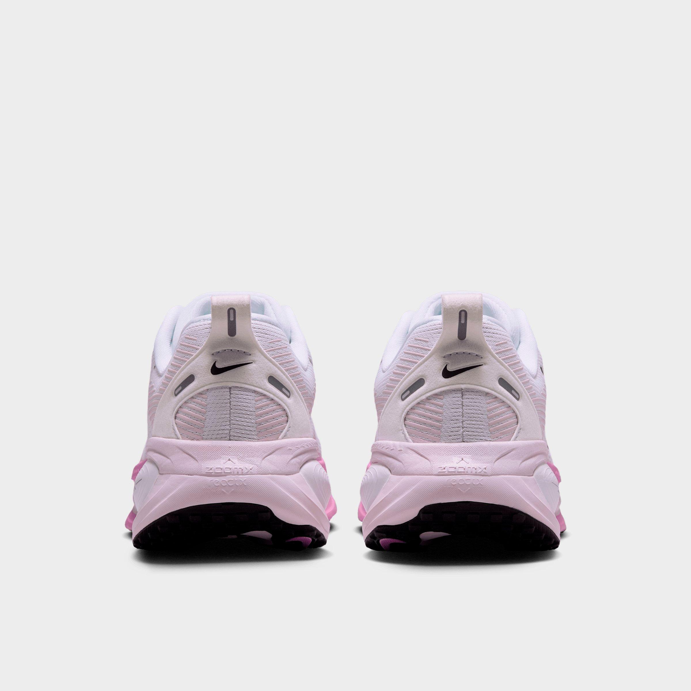 Women's Nithtke Vomero 18 Running Shoes - Part 1 - White/Bleached Lilac/Light Magenta/Black - Back view