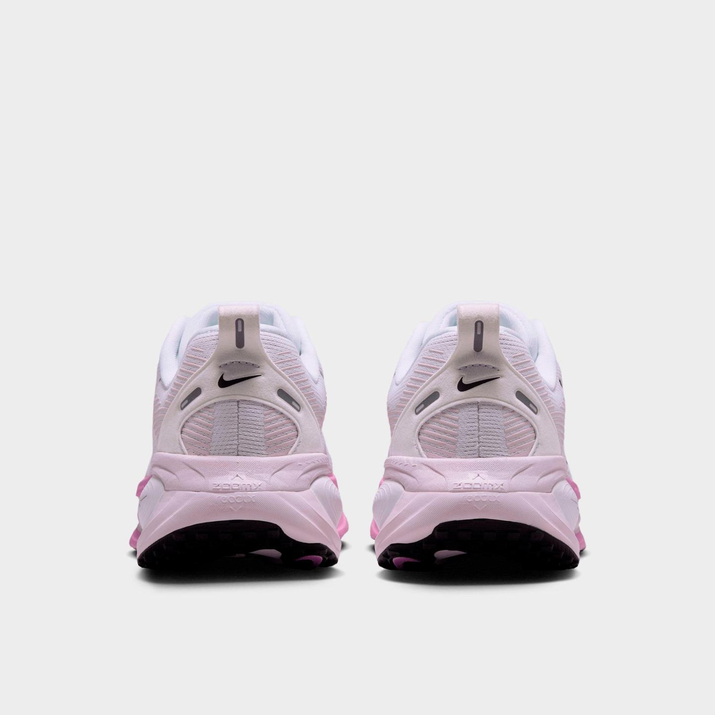 Women's Nithtke Vomero 18 Running Shoes - Part 1 - White/Bleached Lilac/Light Magenta/Black - Back view