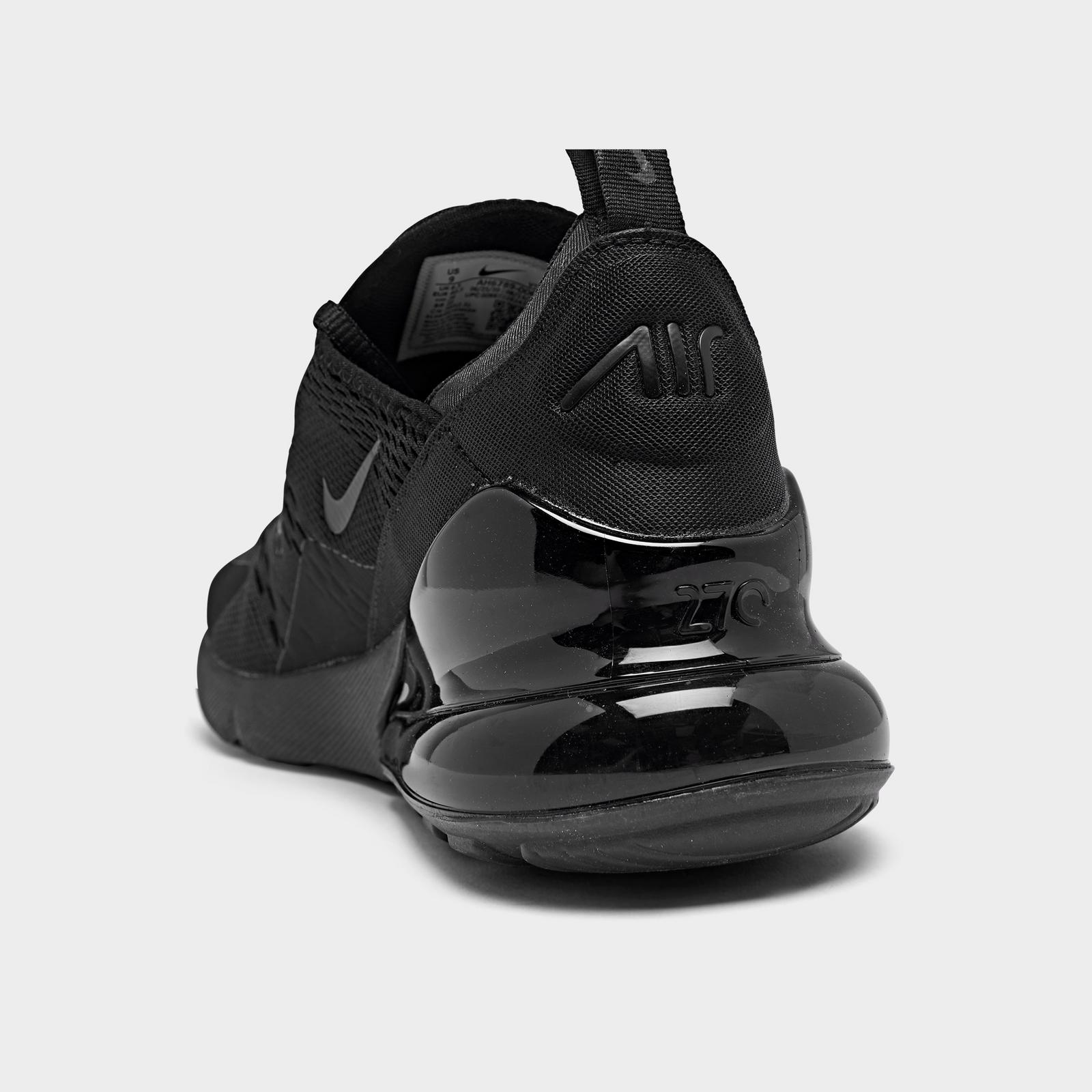 Women's Nike Air Max 270 Casual Shoes - Black/Black/Black