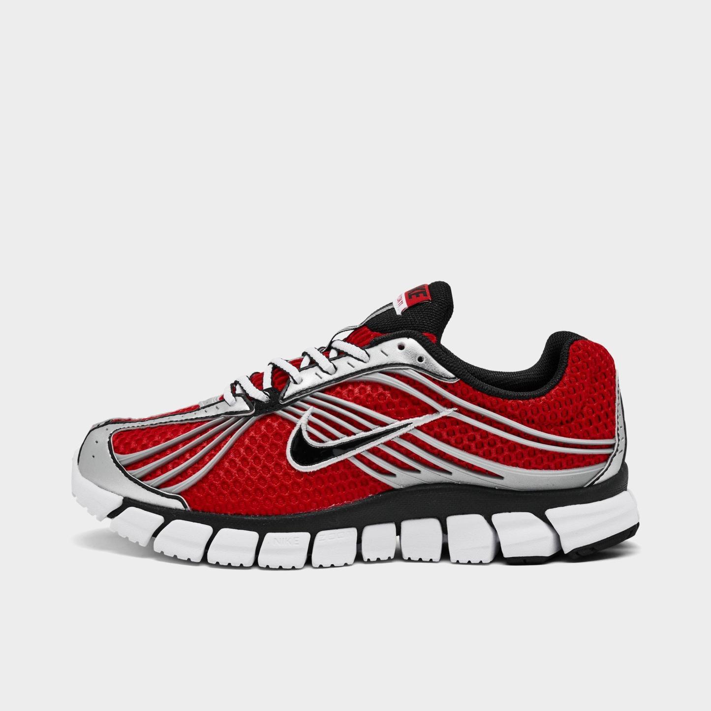 Women's Nithtke Zoom Skylon 11 Casual Shoes - University Red/Black/Metallic Silver - Left shoe facing left. Outside of the shoe.