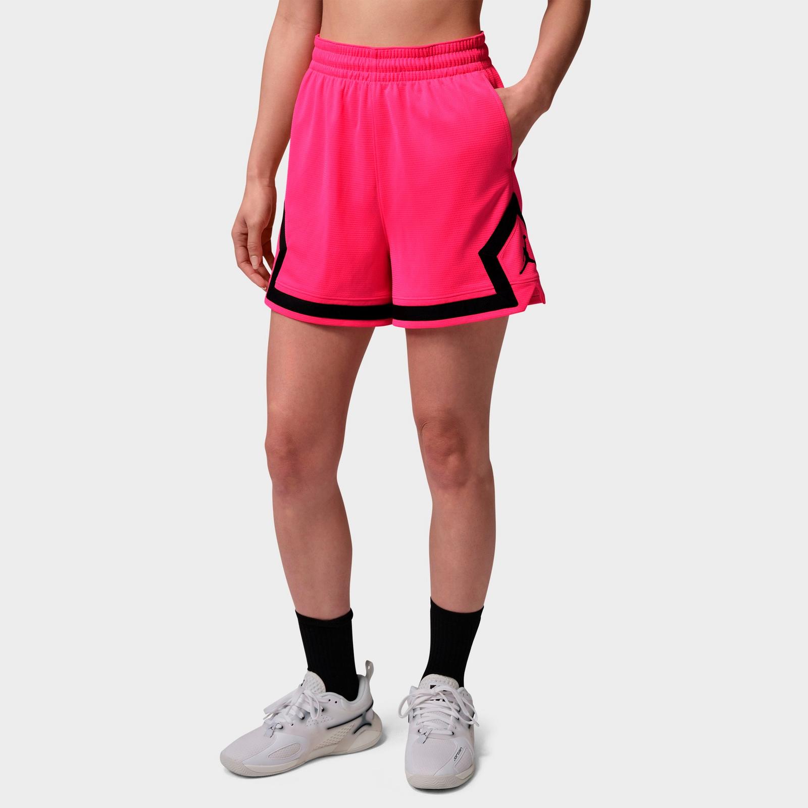 Women's Jordan Sport 4" Diamond Basketball Shorts - Hyper Pink/Black - view 1